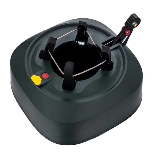 SHX Christbaumständer mit Fußhebelfunktion & 3L Wassertank | Für Weihnachtsbäume bis 2,2 m – Rundum-Einseiltechnik & Wasserstandsanzeige – Für Stammdurchmesser 3–13 cm – Grün