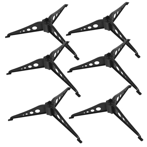 Beatifufu 6 Stück Teiliges Kunststoff Weihnachtsbaum Sockel Stabile DIY Basis in Dunklem Grün Praktischer Weihnachtsbaumhalter für Künstliche Tannenbäume Einfache Montage rutschfest und