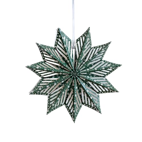 ZAYIUKI Langlebiges Papier, 3D-Schneeflocken-Ornament , wasserdicht, knitterfrei, für Weihnachtsbaum, Decke, Fenster, Dekoration