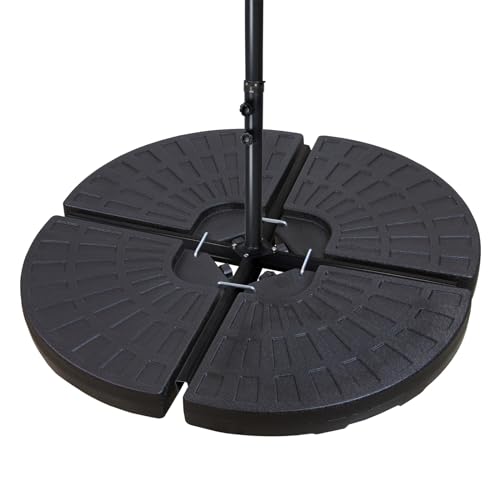 BB Sport Schirmgewicht für Ampelschirm 4-teilig 52 Liter / 85 kg Sonnenschirmständer - befüllbar mit Wasser oder Sand