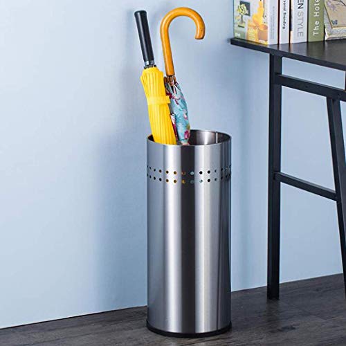 QHLMLL Einfacher und praktischer Schirmständer für den Haushalt, kreativer Schirmständer aus Edelstahl, Bodenschirmständer, 22,50 cm