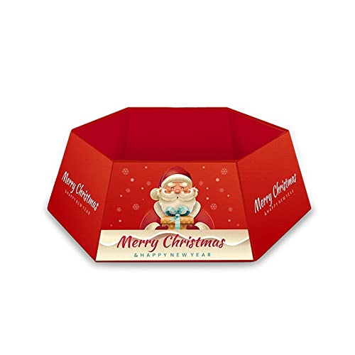 ZSMLB Baumrockständer Christbaumschmuck, Weihnachtsbaumkragen mit quadratischer Basis, strapazierfähiger Stoff, geeignet die Heimdekoration am Weihnachtstag,F