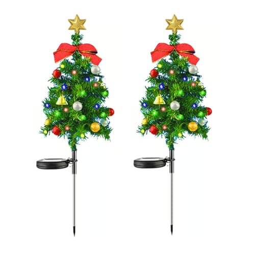 2er-Set Weihnachtsbaumständer für Draußen, Stabile Metall-Erdspieße, 38 cm Länge, Frostsicherer Baumhalter für Garten, Terrasse & Balkon, Einfache Montage, Für natürliche Weihnachtsbäume im Freien