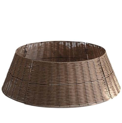 Weihnachtsbaum Kragen Weihnachtsbaum-Kragen, Gewebt, Feiertags-Rattan-Baumrock , Zubehör for Den Basiszaun Weihnachtsbaum Korb(65 * 21cm)