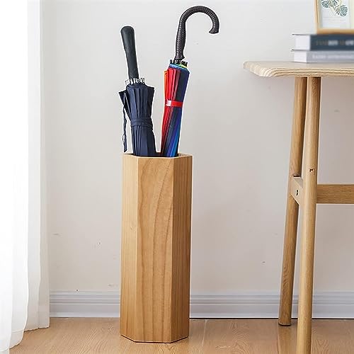 Schirmständer, für den Innenbereich, mit natürlicher Holzmaserung