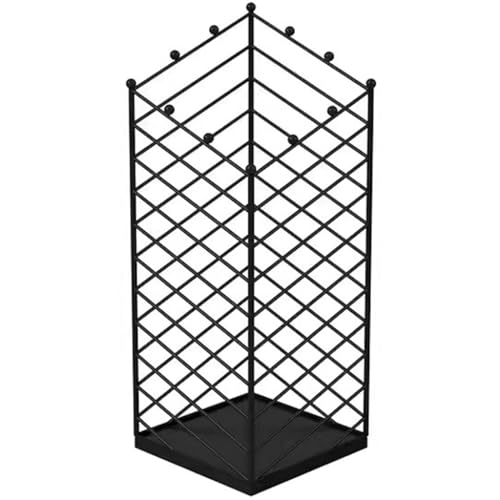 LWJSOCP Schirmständer aus Edelstahl für den Eingangsbereich, modernes Twill-Design, langlebiger und stilvoller Schirmhalter mit rundem Kugelhaken, perfekt als Dekoration für Zuhause oder R