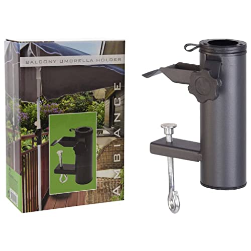 ProGarden Balkon Sonnenschirmhalter aus Stahl – Robust und langlebig für sicheren Halt auf kleinen Balkonen und Terrassen