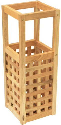 Maribelle - Kleiner Schirmständer/Stockstän der aus Holz - Quadratisch