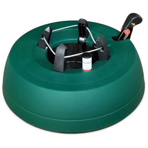 Leejec Weihnachtsbaumständer mit Wasserspeicher, schnell geklemmter 3 m echter Baum mit 14 cm Durchmesser, Wasserstandsanzeige ausgestattet, keine Montage erforderlich