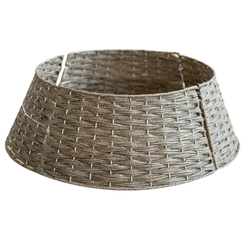 Gatuida Weihnachtsbaum Rock Korb aus Weihnachtsbaumkragen im Landhausstil Baumring Weihnachtsbaumdecke als Weihnachtsdekoration für Künstliche Bäume