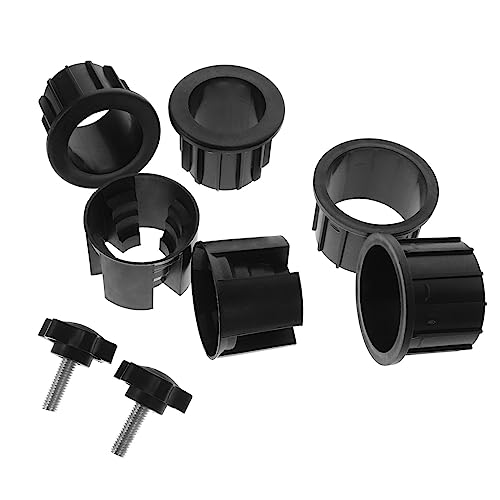WEKADRIN Schirmständer Steckkappen 8 Stück für Terrasse und Garten Wetterfeste Metall Kunststoff Ersatzteile mit Schrauben Passend für Sonnenschirmhalter und Ampelschirm