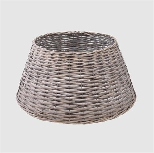 Weihnachtsbaum Kragen Weiden-Weihnachtsbaum-Kra genringe, Künstlicher Rattan-Weihnachtsbaum-Roc kständer, Bauernhaus-Weihnachten Weihnachtsbaum Korb