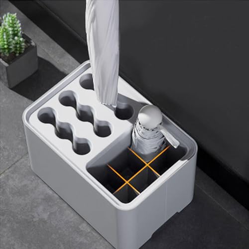 Generisch Schirmständer Regenschirm Vintage Umbrella Stand White Schirmständer Schmal Weiß,Grey
