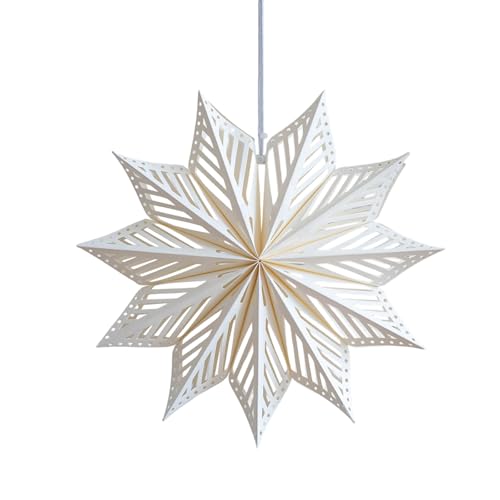 Papier-Schneeflocken-Orna ment – langlebiges faltenfreies Design für Weihnachtsbaum, Decke, Fenster, Urlaubsdekoration, festliche saisonale Dekoration für Zuhause &
