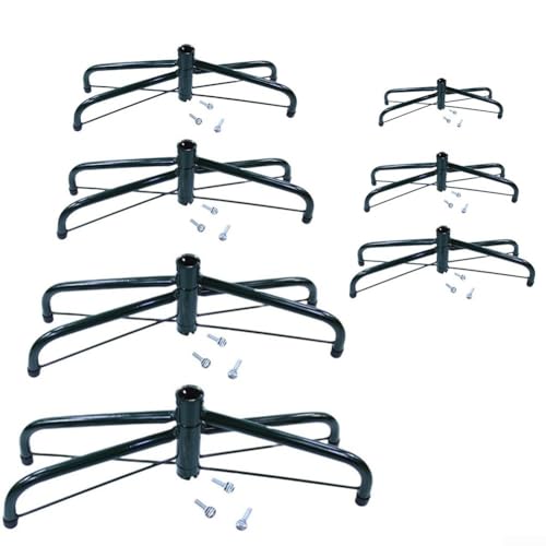 Stativ-Weihnachtsbaumstä nder aus Metall mit klappbaren Beinen für einfache Lagerung, entworfen für künstliche Bäume mit einer Höhe von 4 bis 1,8 m mit Mittelstangen von weniger als 3,2 cm und 3