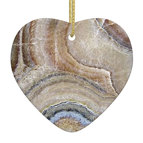 BUULOO Urlaub Kreative Herzförmige Japanische Malerei Pilz Keramik Dekorationen Weihnachtsbaum Home Decoration., Einheitsgröße, Keramik