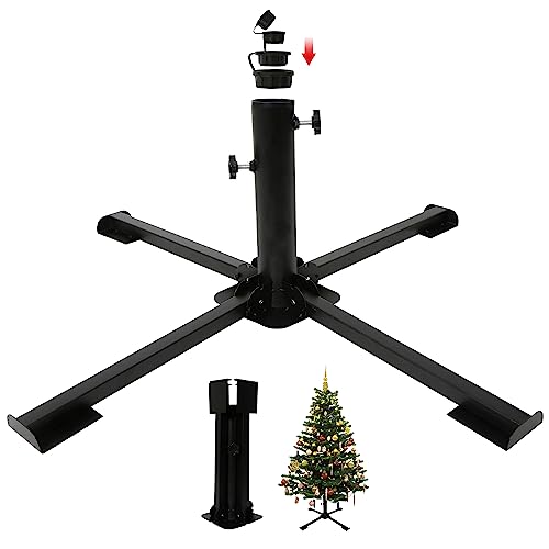 Weihnachtsbaumständer aus Metall,5 Größen Durchmesser,Universeller künstlicher Weihnachtsbaumhalter für 60 bis 300cm,Robuste Weihnachtsbaumbasis,Faltb arer Ständer für Weihnachtsbaum bis zu 50kg