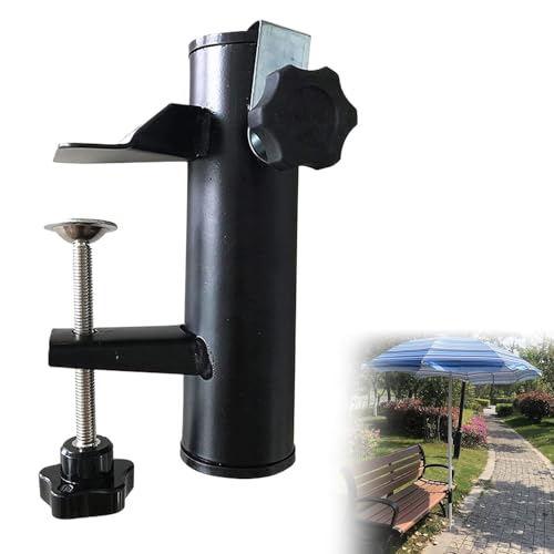 Sonnenschirm Halterung Balkon,Sonnenschirmständ er aus Metall,Sonnenschirmhalter Balkongeländer,Sonnensch irmhalter für Terrasse,Sonnenschirm Balkon Balkongeländer,Schirmhal terung Balkongeländer