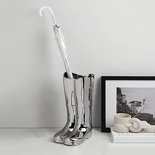 Schirmständer, Keramik-Schirmständer, Schirmständer in Form Einer Vase mit hohen Stiefeln, Schirmstockständer, Vintage-Schirmdekor, Creative Fashionhome Office-Schirmeimer-Aufbew ah