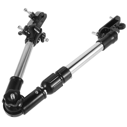 NIYANGLE Multifunktionaler Verstellbarer Fahrrad Schirmständer aus Edelstahl mit Befestigung für Vertikale und Horizontale Rohre Passend für Kinderwagen und E Roller im Freien