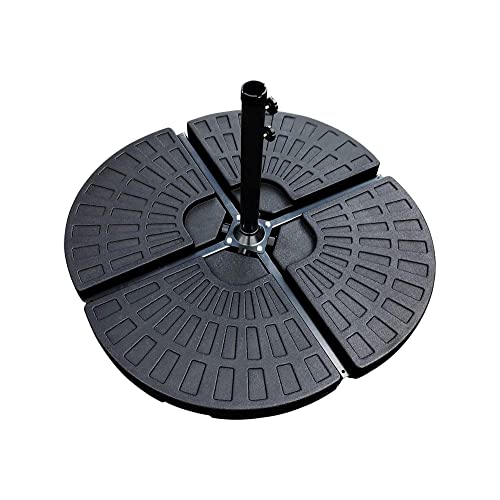 MaxxGarden Sonnenschirmständer - Schirmständer Sonnenschirm Zum Befüllen mit Sand oder Wasser - Balkon - Befüllbar - 50x50x7.5cm bis 60kg