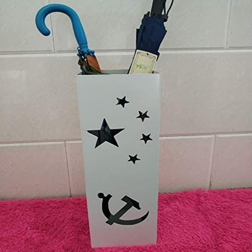 GUIXAN Schirmständer, Büro-Schirmaufbewahrungs behälter, Home-Office, Hotel, Zuhause, Schirmaufbewahrung, Schirmfass, Schirmrohr/Weiß