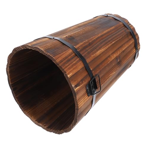 GLEAVI Holz Schirmständer für Regenschirme Vintage Regenschirmhalter Praktischer Organizer für Innen und Außenbereich Vielseitig Einsetzbar für Hotels und Wohnräume mit Feiner