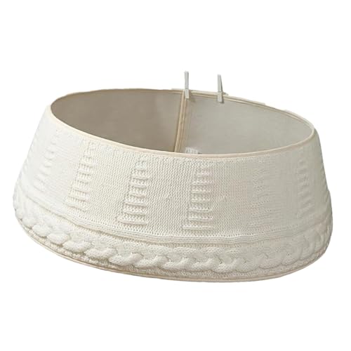 Harilla Gestrickte Weihnachtsbaumkragen, Weihnachtsdekorationen, rund, Nest, Ornamente, Sammlungen, rustikal, verstellbar, Partys, Ständer, Korb