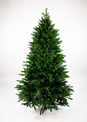 Nordmanntanne 180cm LS künstlicher Weihnachtsbaum Tannenbaum Kunststanne Kunststoff Spritzguss-Verfahren 100% PE mit Metallständer Nordmann Seidenblumen Roß