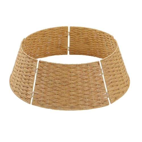 Umweltfreundlicher Baumrock Natürliche Wickerwork Material Urlaub Dekoration Weihnachtsbaum Korb Festliche Charme Festliche Party Supplies