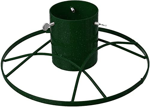 Bosmere Moderner Christbaumständer, grün glitzernd
