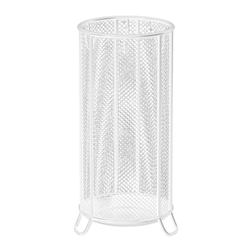 Multifunktionaler Regenschirmständer, platzsparender Halter für Zuhause, Weiß