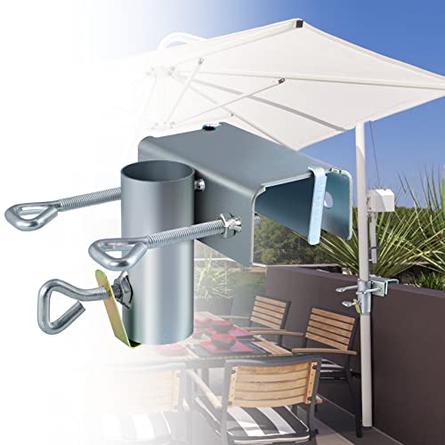 MOLIGOU Deck Schirmklemme, Terrassenschirmständer, Clip, Balkon-Sonnenschirmhalter