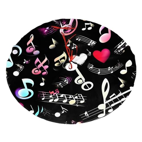 Musik-Symbole, schöner Weihnachtsbaumrock für Weihnachten, Urlaub, Party, Dekorationen, Geschenke, lustige Heimdekoration, 121,9 cm