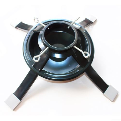 Stabiler Weihnachtsbaumständer aus Metall für 61 cm und 20,3 cm Stamm, passend für lebende Bäume unter 2,7 m, maximale Tragfähigkeit von 45,4 kg (klein)