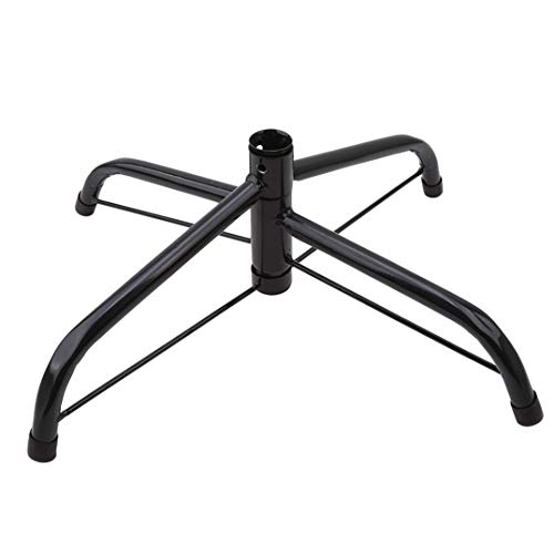 Weryffe Weihnachtsbaumständer Kreative Baum Halter Basis Gusseisenständer 4 Füße Party Decor Wohnaccessoires (Schwarz)