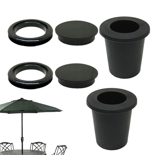 Patio Marktschirm Lochring | 6 Stücke Tisch Marktschirm Einsatzring - Passt Für 5-6.4 cm Tischloch Sonnenschirm Adapter Für Marktschirme Outdoor Café Picknick Terrasse Patio Marktschirm Lochring | 6 Stücke Tisch Marktschirm Einsatzring - Passt Für 5-6.4 cm Tischloch Sonnenschirm Adapter Für Marktschirme Outdoor Café Picknick Terrasse