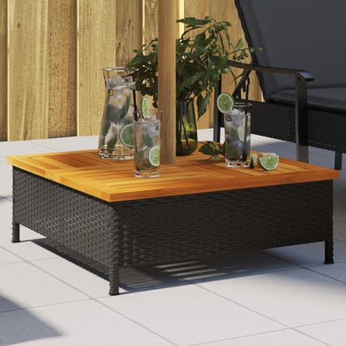 INLIFE Verkleidung für Sonnenschirmständer Schwarz 70x70x25 cm,Heim & Garten,Rasen & Garten,Garten & Balkon,Zubehör für Sonnenschirme & Sonnenschutze,Schwarz,7.2 KG,365952