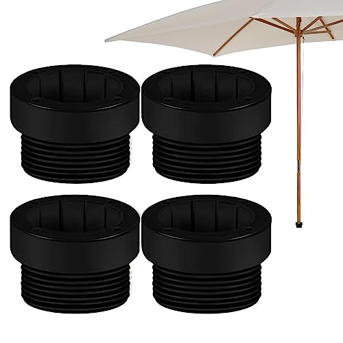 ZAGARO Pool-Regenschirm-Stabilis ator, Regenschirm-Hülsen-Adapt er für Pool | 4 Stück Ständerbasis-Stangenhalt erhülsen - Stangenbefestigungsadapte r für Sonnenschirme, Strandschirme, Regenschirmzubehör