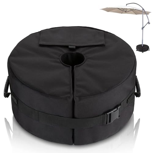 Flagest Sandsack Beschwerung Schirmständer Sonnenschirm - Seitliche Öffnung Stabiles Schirmfußgewicht - Terrasse Outdoor Sonnenschirmständer für Alle Arten Von Sonnenschirmen Fasst Bis zu 40kg Sand