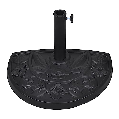 vidaXL Sonnenschirmständer Halbrund 9 kg Schirmständer Schirmhalter Ständer