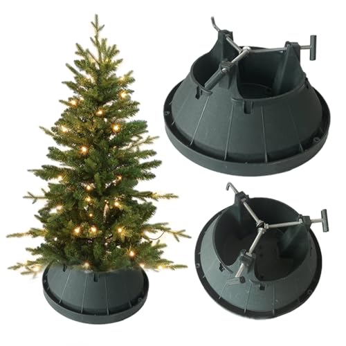 COIL Weihnachtsbaumständer, grüne Farbe, 5 Liter - Stabiler Christbaumständer mit 3/4 Schrauben für sicheren Halt und frischen Baum - Weihnachtsbaumständer – Tannenbaumständer