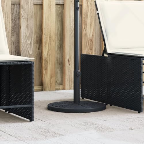 SKM Sonnenschirmständer für Ø38/48 mm Mast 12 kg Rund,Heim & Garten,Rasen & Garten,Garten & Balkon,Zubehör für Sonnenschirme & Sonnenschutze,Sonnenschir mständer,Schwarz,13KG,40 07983