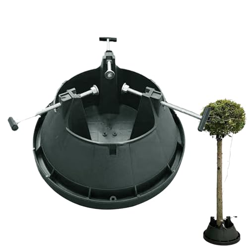 Tree Bottom Basis | Weihnachtsbaumständer Für Echte Und Künstliche Bäume | Kunstbaum Präsentation Mit Wasserspeicher Funktion Und 3 Verstellbaren Schrauben | Für Weihnachtsdekoration Im Haus