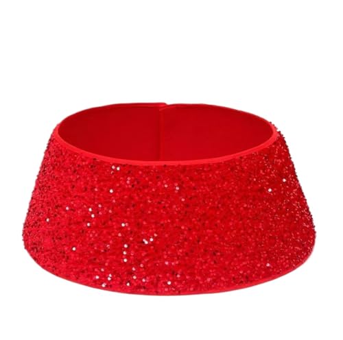Weihnachtsbaum Kragen Pailletten-Weihnachtsbaum kragen, Weihnachtsbaumrock, Künstliche Baumbasis, Glitzernde Baumständerabdeckung Weihnachtsbaum Korb
