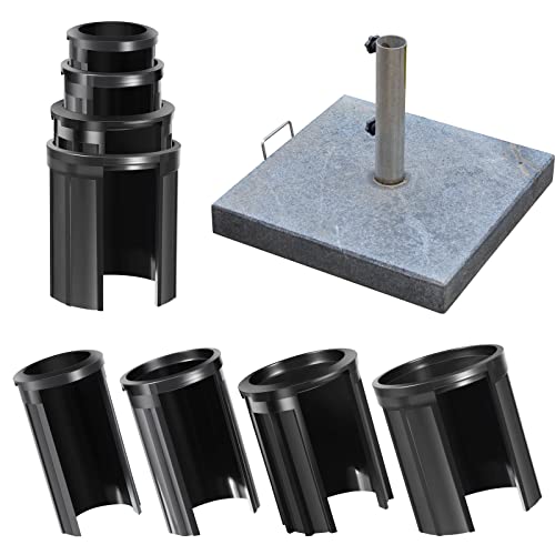 4 Stück Schirmstand Loch Ring Stecker Abdeckung Reduzierringe für Terrassenschirm Tischschirm Sonnenschirm Schirmstand Ersatzteil für Durchmesser 1, 1,3, 1,5 oder 2 Zoll Schirmstange