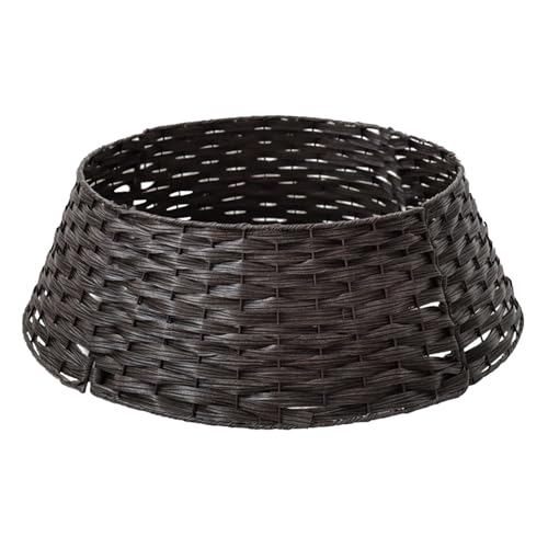 Weihnachtsbaum-Kragen für künstliche Bäume, Weihnachtsbaum-Ring – Weihnachtsbaum-Korb-Krage n, Rattan-Baum-Kragen für Weihnachtsdekoration zur Verschönerung Ihrer Weihnachtsdekoration