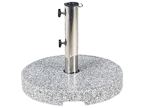 Beliani Garten/Edelstahl rund grau ? 45 cm Modern Ceggia