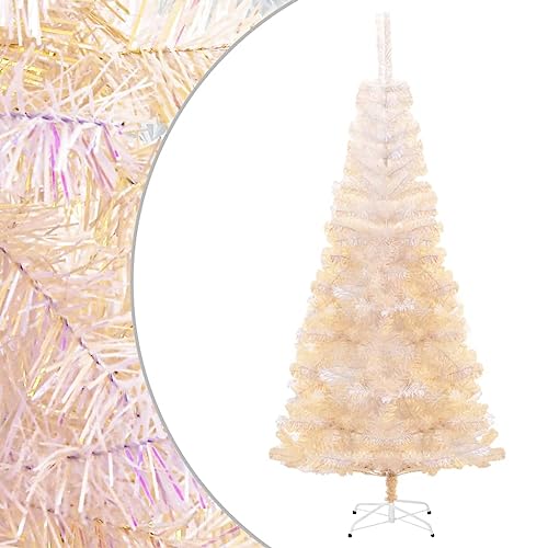 Furniture Item Home Künstlicher Weihnachtsbaum mit schillernden Spitzen, weiß, 180 cm, PVC-Möbel
