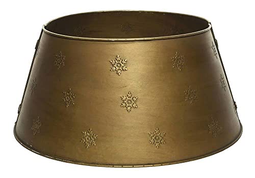 zeitzone Abdeckung für Christbaumständer Metall Gold Weihnachtsbaumständerhü lle Ø 60cm